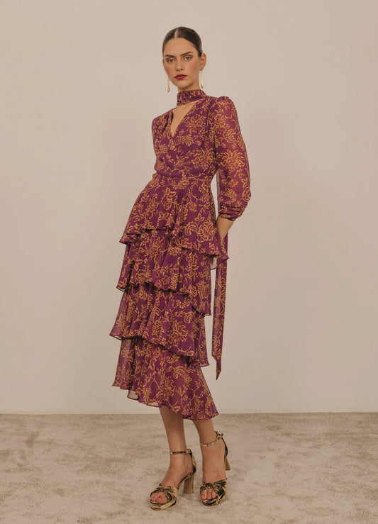 VESTIDO CAIRO CON FOULARD